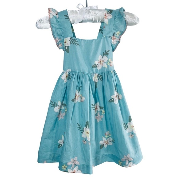 OSHKOSH B’gosh Floral Sleeveless Little Girl Dress Infant Baby Spring Summer - Picture 10 of 10